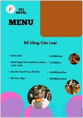 MENU NHÀ HÀNG  - KHÁCH SẠN