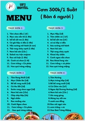 MENU NHÀ HÀNG  - KHÁCH SẠN