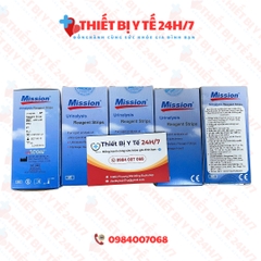 Que thử nước tiểu ACON Mission 3 thông số (Glu/pH/Pro) - Hộp 100 que