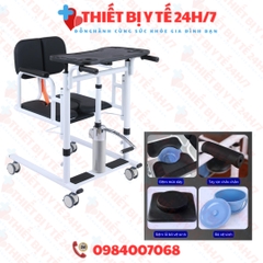 Ghế Nâng Chuyển Bệnh Nhân Có Đệm Ngồi Và Bàn Ăn XC-02