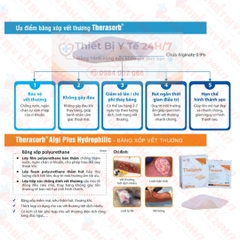 Băng xốp vết thương Therasorb® Algi Plus Hydrophilic Dressing 30cmx100cm - Băng gạc dạng foam hút dịch, nhanh lành thương