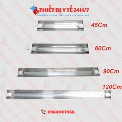 BÓNG UV THẠCH ANH + MÁNG ĐÈN INOX 45cm  DIỆT KHUẨN KHỬ TRÙNG