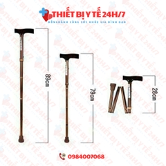 Gậy batoong cho người già gập 4 khúc