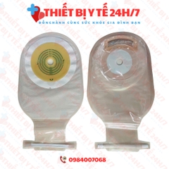 [HÀNG CHUẨN] Túi hậu môn nhân tạo loại trong 1 mảnh có than hoạt tính khử mùi 4009L khóa kẹp liền túi thông minh