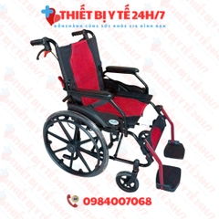 Xe Lăn Sơn Tĩnh Điện Vành Đúc Có Phanh XL-82