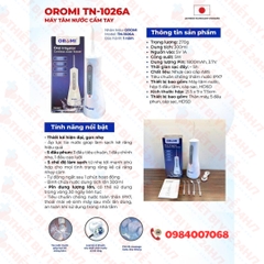 Máy Tăm Nước Cầm Tay 5 Đầu Phun Chống Nước IPX7 ORM 1026A