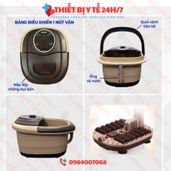 Bồn Ngâm Massage Chân Hồng Ngoại Con Lăn Thủ Công ORM-528D