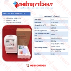 Máy tạo oxy Alkato KSOC-5 5 lít/phút có xông khí dung