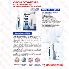 Máy Tăm Nước Cầm Tay Vệ Sinh Răng Miệng Công Nghệ Mới ORM - 5025A