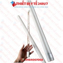 BÓNG UV THẠCH ANH + MÁNG ĐÈN INOX 45cm  DIỆT KHUẨN KHỬ TRÙNG