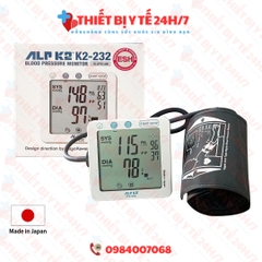 Máy Đo Huyết Áp Điện Tử Bắp Tay Chính Hãng Nhật Bản ALPK2 K2-232