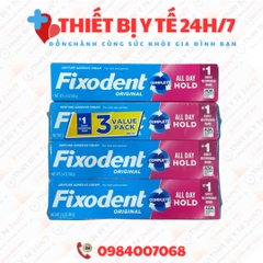 Keo dán hàm răng giả Fixodent Original 68g của Mỹ
