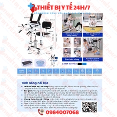 Ghế Nâng Hạ,Di Chuyển Bệnh Nhân,Có Tay Đòn Hỗ Trợ XC-01