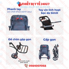 Xe Lăn Du Lịch Gấp Gọn Siêu Nhẹ XL-84S