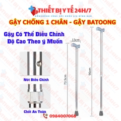 Gậy batoong 1 chân hợp kim nhôm cho người già