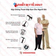 GẬY CHỐNG 1 CHÂN GẤP GỌN CÓ ĐÈN