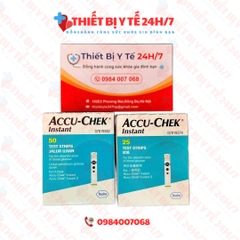 [HÀNG CHÍNH HÃNG] QUE THỬ ĐƯỜNG HUYẾT ACCU CHEK INSTANT (Hộp 25 que)