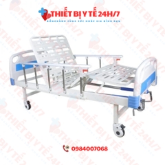 Giường đa năng 2 tay quay, có bàn ăn, có bô vệ sinh (mở bằng chốt), Humed, HM-JDC09