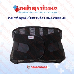 Đai Lưng Cột Sống Orbe H3 Chất Liệu Vải Không Dệt, Thoáng Khí