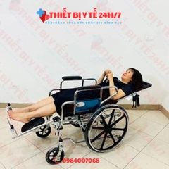 Xe lăn đa năng có bô ngả nằm bánh đúc Lucass X7B