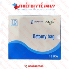 [CHÍNH HÃNG] Túi hậu môn nhân tạo cao cấp loại trắng trong 0232 hộp 10 cái + 2 kẹp