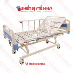 Giường đa năng 3 tay quay, có bàn ăn, có bô vệ sinh (mở bằng tay quay), Humed HM-JDC15