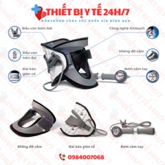 Đai cổ kéo giãn cột sống DiskDr. CS300 Hàn Quốc hỗ trợ đau cổ, thoát vị đĩa đệm kéo giãn tư thế Đứng, Ngồi