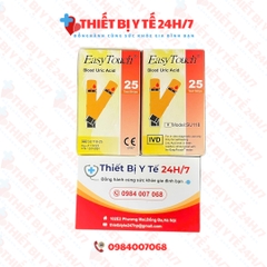 Que Thử Acid Uric - Gout Cho Máy Đo Rossmax Easy Touch GCU ET322 hộp 25 que