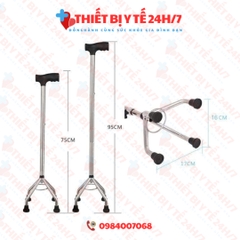 Gậy chống 3 - 4 chân cho người già,bệnh nhân