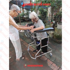 KHUNG TẬP ĐI CÓ GHẾ NGỒI CHO NGƯỜI BỊ TAI BIẾN