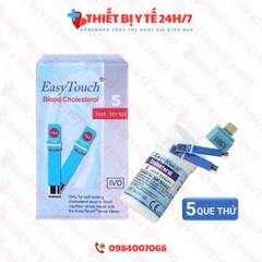Que Thử Mỡ Máu - Cholesterol Cho Máy Đo Rossmax Easy Touch GCU ET322 hộp 5 que