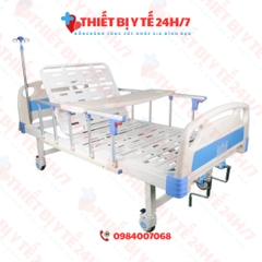 Giường đa năng 2 tay quay, có bàn ăn, có bô vệ sinh (mở bằng chốt), Humed, HM-JDC09