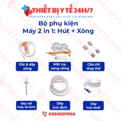 Máy xông hút + khí dung 2 trong 1 Oromi SS-6A 15L