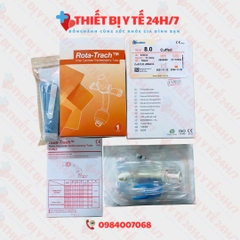 Ống Mở Khí Quản Canuyn 2 Nòng Rota-Trach Có Bóng Không Cửa Sổ Số 7 Hoặc 8 CUFFED