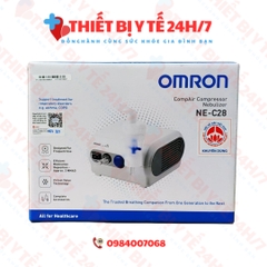 Máy xông khí dung Omron NE-C28 kiểm soát hen suyễn, viêm phế quản mãn tính