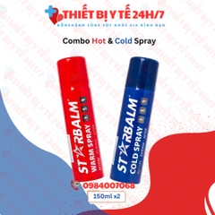 Combo Xịt Nóng & Xịt Lạnh Starbalm, Dùng Trước - Trong - Sau Khi Vận Động