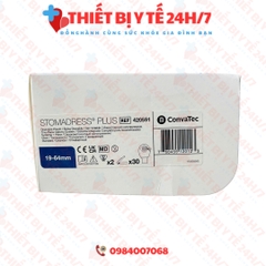 [HÀNG CHÍNH HÃNG] Túi Hậu môn nhân tạo 1 mảnh CONVATEC STOMADRESS PLUS màu trắng trong hoặc nâu đục hộp 30 cái