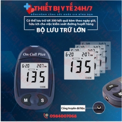 [HÀNG CHÍNH HÃNG NHẬP KHẨU] MÁY ĐO ĐƯỜNG HUYẾT ON CALL PLUS