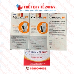 Que Thử Đường Huyết Caresen Tiểu Đường Caresens N - Hộp 25 Test Vỉ