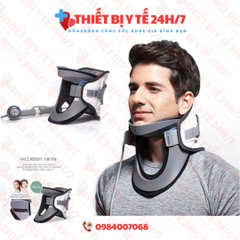 Đai cổ kéo giãn cột sống DiskDr. CS300 Hàn Quốc hỗ trợ đau cổ, thoát vị đĩa đệm kéo giãn tư thế Đứng, Ngồi
