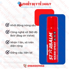 Combo Xịt Nóng & Xịt Lạnh Starbalm, Dùng Trước - Trong - Sau Khi Vận Động