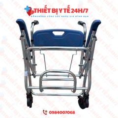 Xe Lăn Có Bô Đa Năng Gấp Gọn Khung Hợp Kim Nhôm