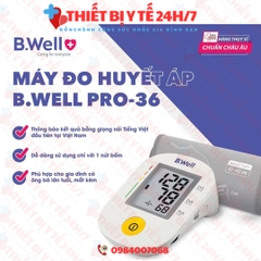 Máy đo huyết áp bắp tay B.Well Swiss PRO-36 Có giọng nói Tiếng Việt
