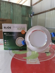 Đèn Downlight viền cong pha màu bạc, 7w, ánh sáng ấm