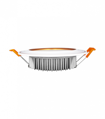 Đèn Downlight viền cong pha màu bạc, 7w, ánh sáng ấm