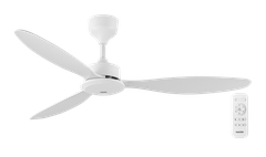 Quạt trần DC 3 cánh, 54inch, 45W, màu trắng model HK-QT36WH