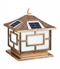 Đèn trụ cổng NLMT chữ Trung 250mm