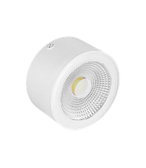 Đèn downlight nổi COB 7W, ánh sáng đa sắc, màu trắng, size ￠90*H53mm