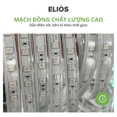 LED dây 3 hàng hạt, 180LED, ánh sáng ấm, 9W/m, cắt 20cm