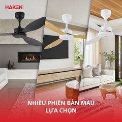 Quạt trần DC 3 cánh, 54inch, 45W, màu trắng model HK-QT36WH